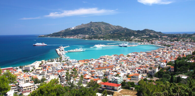 The capital of the island of Zakynthos